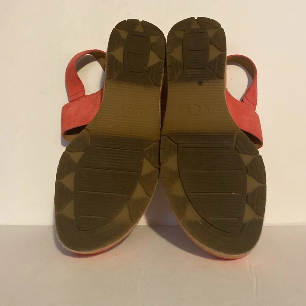 Ugg April Coral Platform Espadrille Shoes